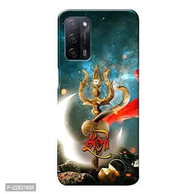 Dugvio? Printed Lord Shiva, Angry Shiva, Shankara Designer Hard Back Case Cover for Oppo A53S (5G) / Oppo A16 (5G) / Oppo A55 (5G) (Multicolor)-thumb0