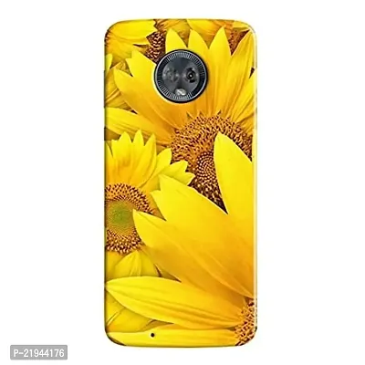 Dugvio? Polycarbonate Printed Hard Back Case Cover for Motorola Moto G6 (Sun Flowers)
