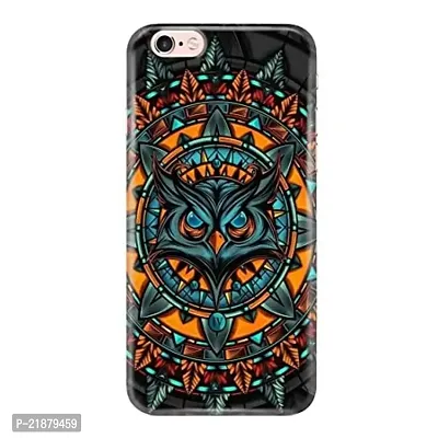 Dugvio? Polycarbonate Printed Colorful Angry Owl, Funky Owl, Abstract Pattern Designer Hard Back Case Cover for Apple iPhone 6 / iPhone 6S (Multicolor)