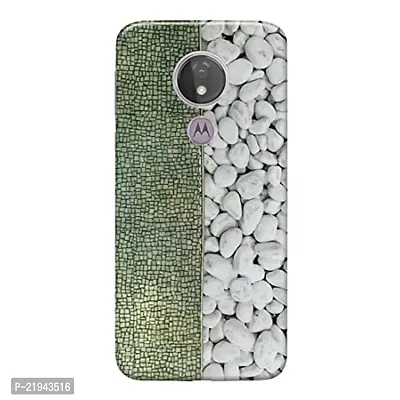 Dugvio? Polycarbonate Printed Hard Back Case Cover for Motorola Moto G7 Power (Stone and Marble)