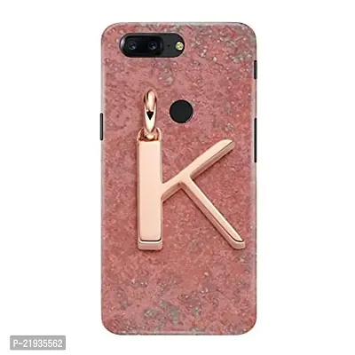 Dugvio? Polycarbonate Printed Hard Back Case Cover for OnePlus 5T (K Name Alphabet)-thumb0