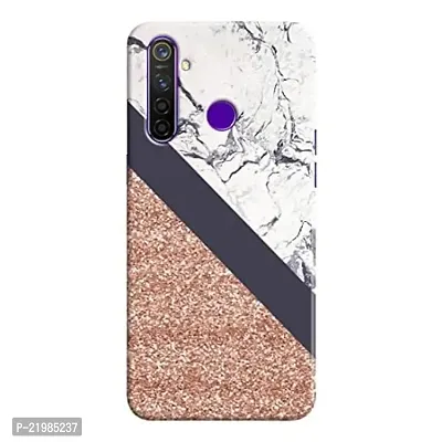 Dugvio? Printed Designer Back Cover Case for Realme 5 Pro - Glitter and Marble Effect