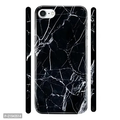 Dugvio? Polycarbonate Printed Hard Back Case Cover for iPhone SE (2020) (Black Marble)