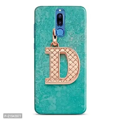 Dugvio? Polycarbonate Printed Hard Back Case Cover for Huawei Honor 9i (D Name Alphabet)