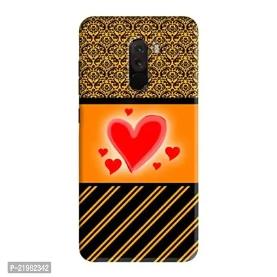 Dugvio? Printed Designer Hard Back Case Cover for Xiaomi Redmi Poco F1 (Heart Art)-thumb0
