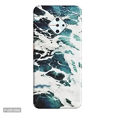 Dugvio Printed Designer Hard Back Case Cover for Vivo S1 Pro (Water Marble)-thumb0