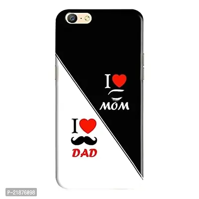 Dugvio? Polycarbonate Printed Colorful Mom  Dad, Mom and Dad, Daddy  Mom Designer Hard Back Case Cover for Oppo A57 (Multicolor)