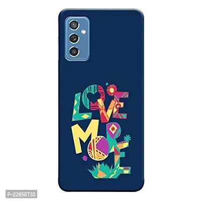 Dugvio? Printed Designer Matt Finish Hard Back Cover Case for Samsung Galaxy M52 (5G) - Love More