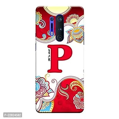 Dugvio? Printed Designer Hard Back Case Cover for Oneplus 8 Pro (Its Me P Alphabet)-thumb0