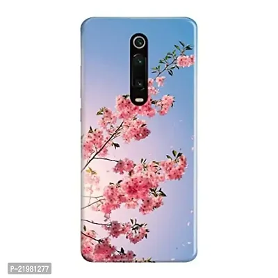 Dugvio? Printed Designer Hard Back Case Cover for Xiaomi Redmi K20 Pro (Sky with Pink Floral)
