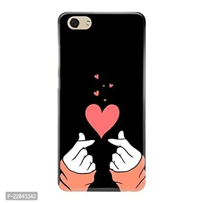 Dugvio? Printed Designer Matt Finish Hard Back Cover Case for Oppo F3 Plus - Cute Pink Girls Heart