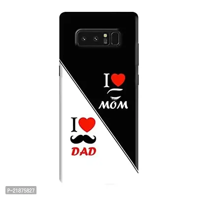 Dugvio? Polycarbonate Printed Colorful Mom  Dad, Mom and Dad, Daddy  Mom Designer Hard Back Case Cover for Samsung Galaxy Note 8 / Samsung Note 8 / N950F (Multicolor)