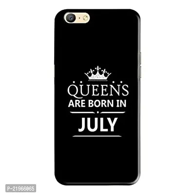 Dugvio? Poly Carbonate Back Cover Case for Oppo A57 - Queens are Born in July-thumb0