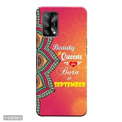 Dugvio? Printed Designer Back Cover Case for Oppo F19 / Oppo F19S - Beauty Queens are Born in September