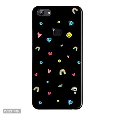 Dugvio? Printed Hard Back Case Cover Compatible for Vivo Y81 - Black Art (Multicolor)