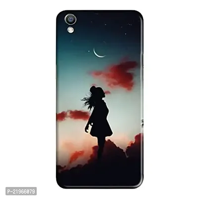 Dugvio? Poly Carbonate Back Cover Case for Oppo A37 - Girl in Moon-thumb0