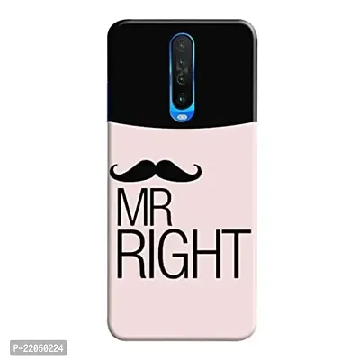 Dugvio? Printed Designer Matt Finish Hard Back Case Cover for Xiaomi Redmi Poco X2 / Redmi K30 (Mr Right)-thumb0