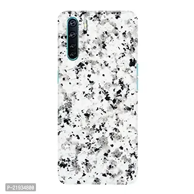 Dugvio? Polycarbonate Printed Hard Back Case Cover for Oppo F15 (Dotted Marble Design)