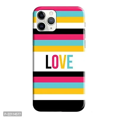Dugvio? Printed Hard Back Case Cover Compatible for Apple iPhone 11 - Love (Multicolor)