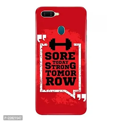 Dugvio? Printed Designer Hard Back Case Cover for Oppo A7 / Oppo A12 / Oppo A5S (Gym Motivation Quotes)