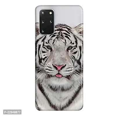 Dugvio? Printed Designer Matt Finish Hard Back Case Cover for Samsung Galaxy S20 Plus/Samsung S20 Plus (White Tiger Face)