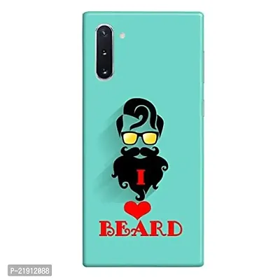Dugvio? Polycarbonate Printed Hard Back Case Cover for Samsung Galaxy Note 10 / Samsung Note 10 (I Love Beard)-thumb0