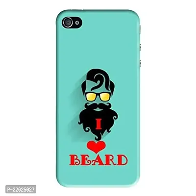 Dugvio? Printed Designer Hard Back Case Cover for iPhone 5 / iPhone 5S (I Love Beard)
