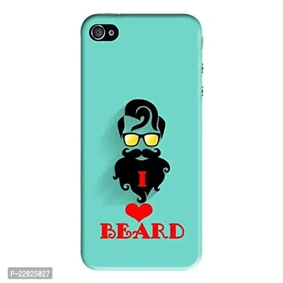 Dugvio? Printed Designer Hard Back Case Cover for iPhone 5 / iPhone 5S (I Love Beard)-thumb0