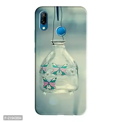 Dugvio? Polycarbonate Printed Hard Back Case Cover for Huawei Honor Nova 3i (Butterfly in Bottle)