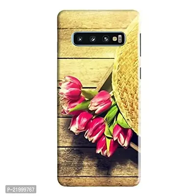 Dugvio? Printed Designer Hard Back Case Cover for Samsung Galaxy S10 / Samsung S10 (Flowers with Wooden)-thumb0