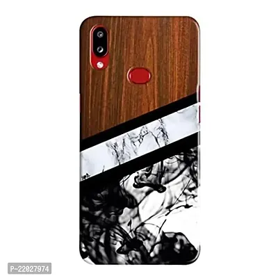 Dugvio? Printed Wooden and Marble Effect Designer Hard Back Case Cover for Samsung Galaxy A10S / Samsung A10S / SM-A107F/DS (Multicolor)