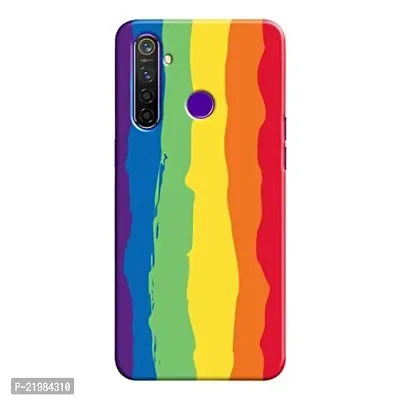 Dugvio? Printed Designer Back Cover Case for Realme 5 Pro - Rainbow-thumb0