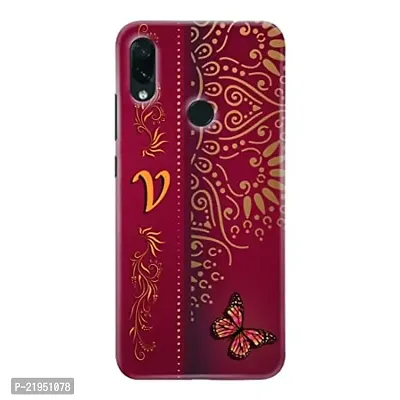 Dugvio? Polycarbonate Printed Hard Back Case Cover for Xiaomi Redmi Y2 (V Name Alphabet)-thumb0