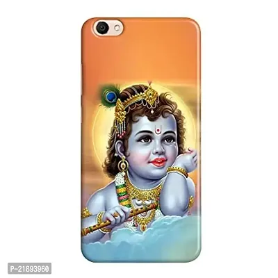 Dugvio Polycarbonate Printed Colorful Lord Krishna Childhood, Radhe Krishna Designer Hard Back Case Cover for Vivo Y67 (Multicolor)-thumb0