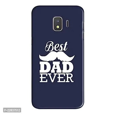 Dugvio? Printed Designer Matt Finish Hard Back Case Cover for Samsung Galaxy J2 Pro (2018) / Samsung J2 (2018) / J250F/DS (Best Dad Ever)-thumb0