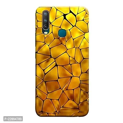 Dugvio? Printed Colorful Golden Design Art Designer Hard Back Case Cover for Vivo U10 / Vivo u10 (Multicolor)-thumb0