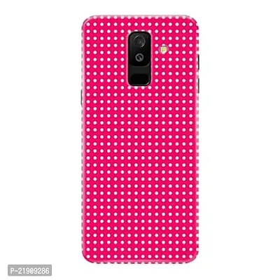 Dugvio? Polycarbonate Printed Hard Back Case Cover for Samsung Galaxy A6 Plus/Samsung A6 Plus (2018) (Pink Dotted Art)