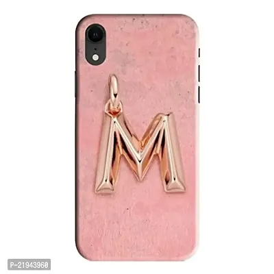 Dugvio? Polycarbonate Printed Hard Back Case Cover for iPhone XR (M Name Alphabet)