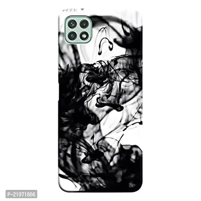 Dugvio? Printed Designer Matt Finish Hard Back Cover Case for Samsung Galaxy A22 (5G) - Smoke Effect-thumb0