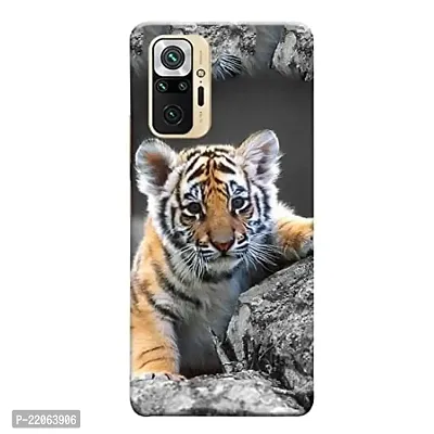 Dugvio? Printed Designer Matt Finish Hard Back Cover Case for Xiaomi Redmi Note 10 Pro Max/Redmi Note 10 Pro - Tiger Childhood, Tiger