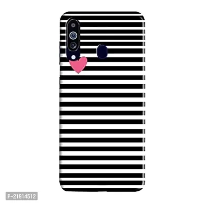 Dugvio? Polycarbonate Printed Hard Back Case Cover for Samsung Galaxy A60 / Samsung A60 / SM-A606F/DS (Black Pattern)