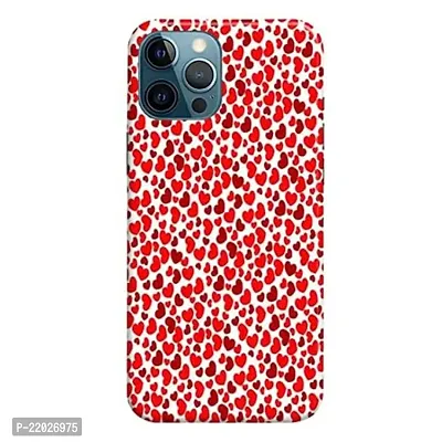 Dugvio? Printed Designer Hard Back Case Cover for iPhone 12 / iPhone 12 Pro (Red Dil Love)