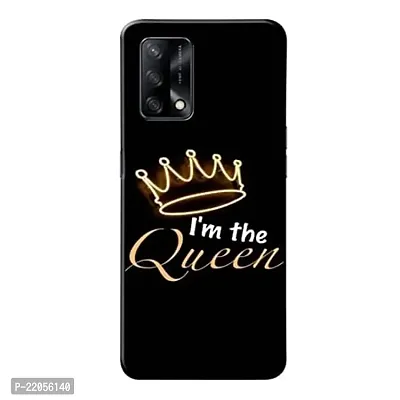 Dugvio? Printed Designer Matt Finish Hard Back Cover Case for Oppo A74 (5G) - I am The Queen