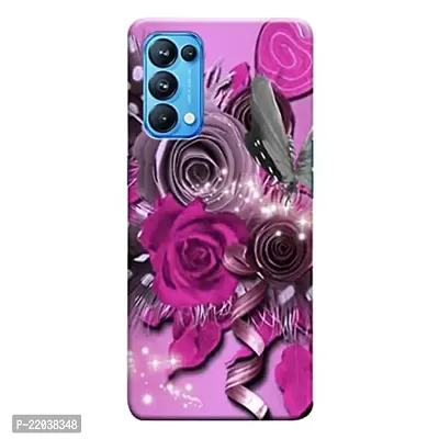 Dugvio? Printed Designer Matt Finish Hard Back Cover Case for Oppo Reno 5 Pro/Oppo Reno 5 Pro (5G) - Rose Effect