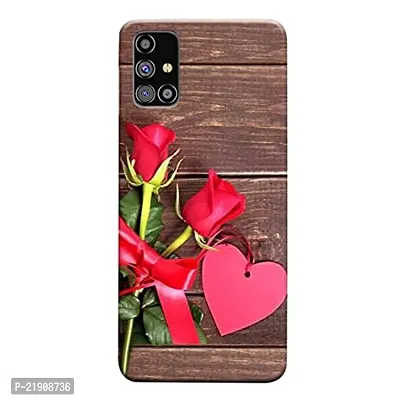 Dugvio? Polycarbonate Printed Hard Back Case Cover for Samsung Galaxy M31S / Samsung M31S (Red Rose)