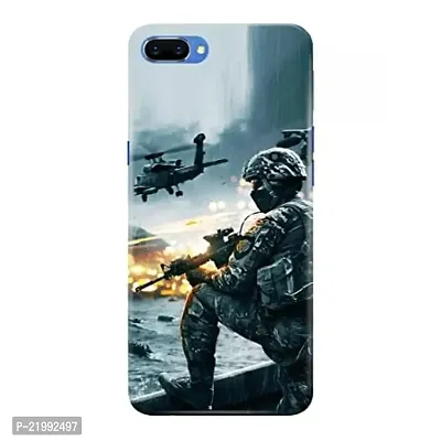 Dugvio? Printed Designer Back Cover Case for Oppo A3S - Army, Force