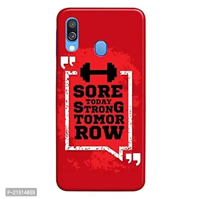 Dugvio? Polycarbonate Printed Hard Back Case Cover for Samsung Galaxy A40 / Samsung A40 (Gym Motivation Quotes)