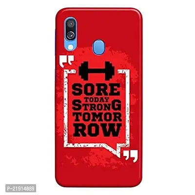 Dugvio? Polycarbonate Printed Hard Back Case Cover for Samsung Galaxy A40 / Samsung A40 (Gym Motivation Quotes)-thumb0