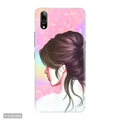 Dugvio Polycarbonate Printed Colorful Cute Girl, Simple Girl Designer Hard Back Case Cover for Vivo V11 Pro (Multicolor)