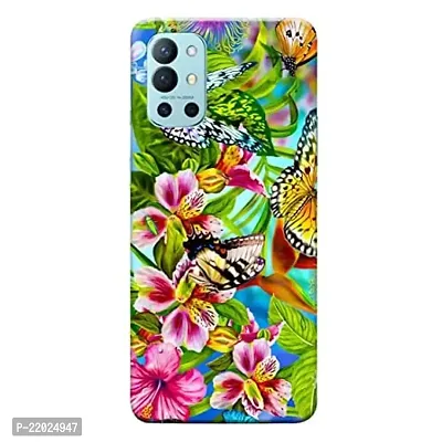 Dugvio? Printed Designer Matt Finish Hard Back Cover Case for OnePlus 9R / OnePlus 9R (5G) - Butterfly Painting-thumb0